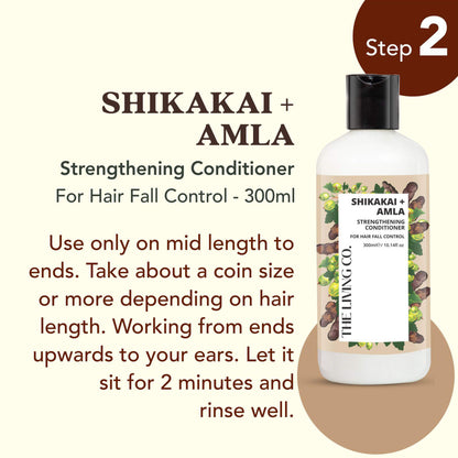 Strengthening Shampoo & Conditioner Combo with SHIKAKAI + AMLA