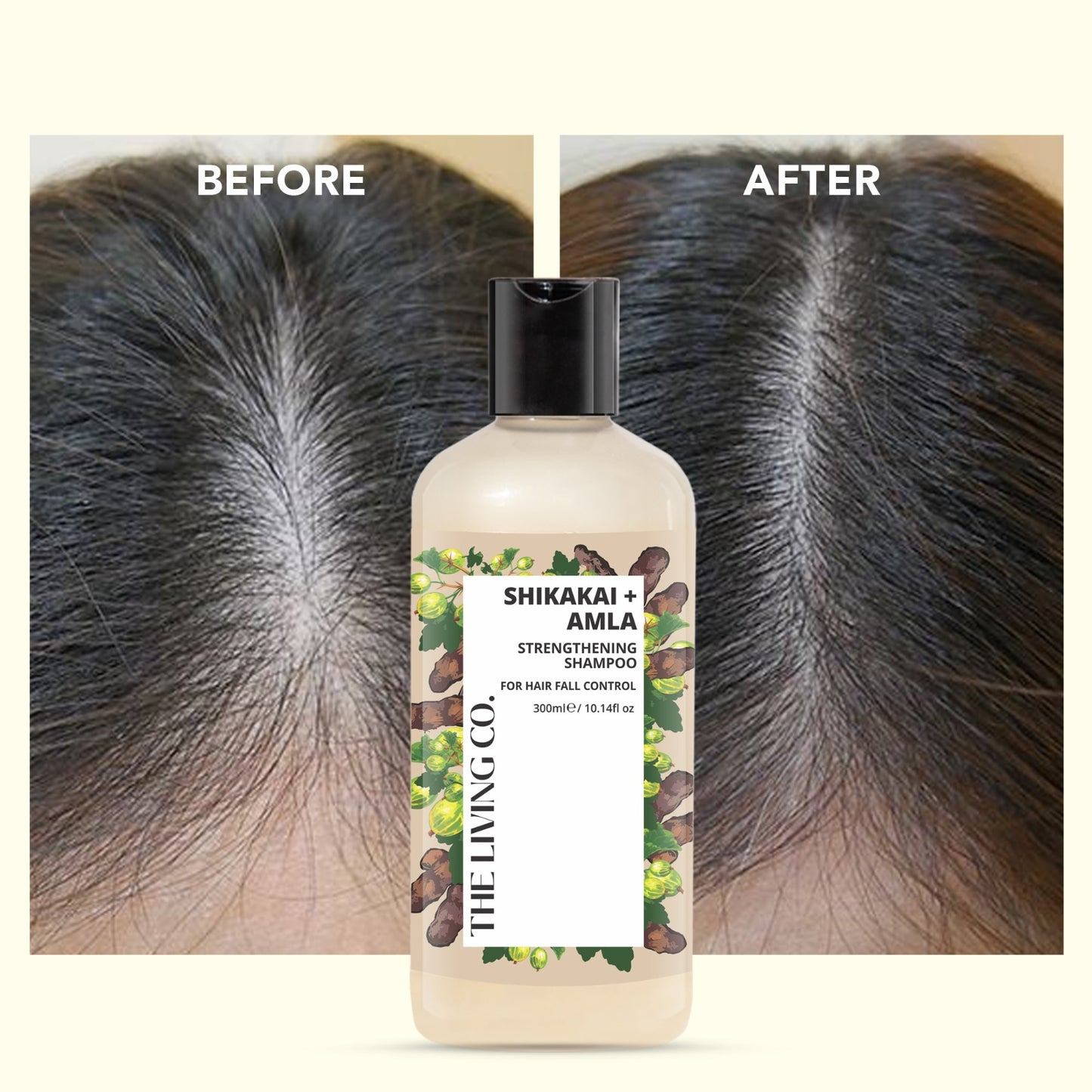 Strengthening Shampoo with SHIKAKAI + AMLA for Hair Fall Control