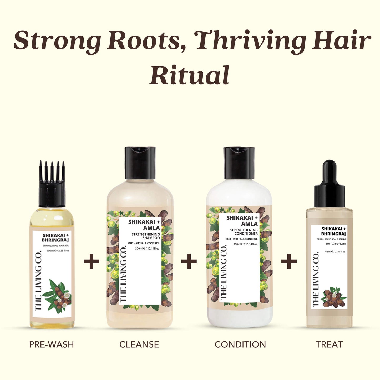 Strengthening Conditioner with SHIKAKAI + AMLA for Hair Fall Control - 300ml