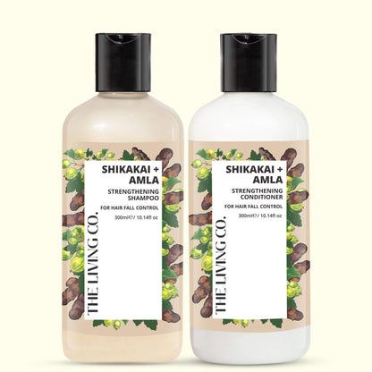 Strengthening Shampoo & Conditioner Combo with SHIKAKAI + AMLA