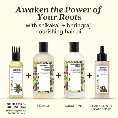 SHIKAKAI + BHRINGRAJ Stimulating Hair Oil for Hair Growth - 100ml